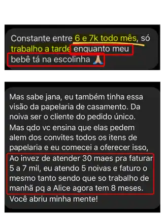 Depoimento aluna 1